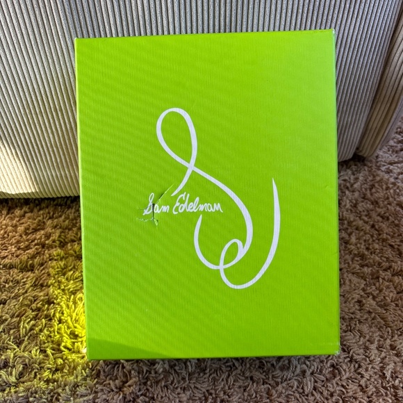 Sam Edelman Women's Peonie Kitten Heel Sandal Gold Tan Leather Size 8 - Picture 14 of 16